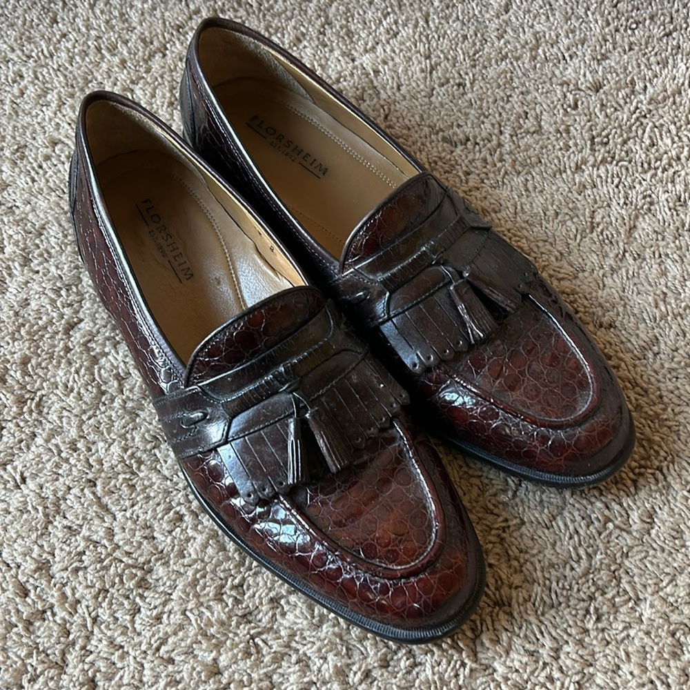 Florsheim slip on men’s dress shoes